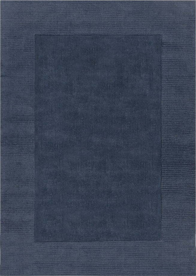 Tmavě modrý vlněný koberec Flair Rugs Siena