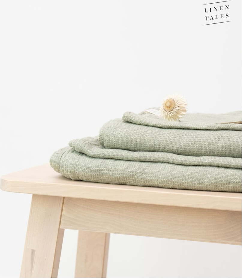 Zelený lněný ručník 125x75 cm - Linen Tales Linen Tales