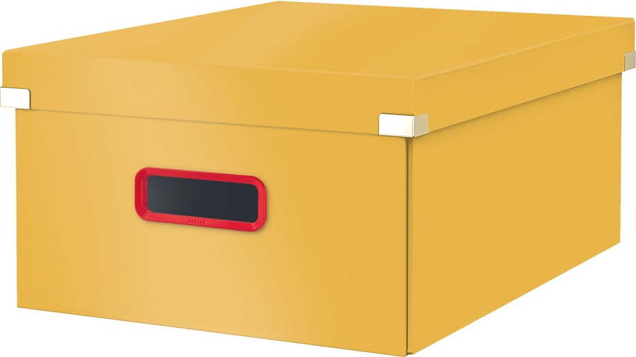 Žlutá úložná krabice Leitz Cosy Click & Store