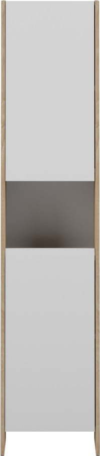 Bílá vysoká koupelnová skříňka 38x180 cm Biarritz - TemaHome France TemaHome France