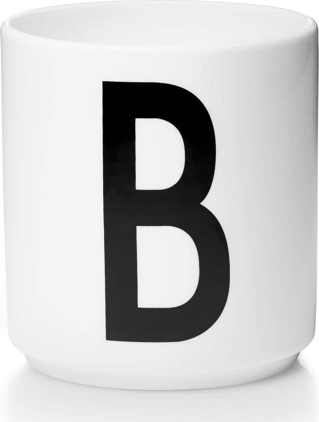Bílý porcelánový hrnek Design Letters Personal B Design Letters