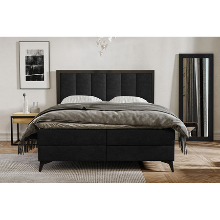 Čalouněná postel LOFT rozměr 180x200 cm Černá TT-FURNITURE