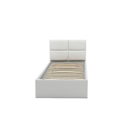 Čalouněná postel MONOS II bez matrace rozměr 140x200 cm - Eko-kůže Bílá eko-kůže Signal-nabytek