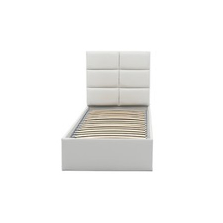 Čalouněná postel TORES II bez matrace rozměr 140x200 cm - Eko-kůže Bílá eko-kůže Signal-nabytek