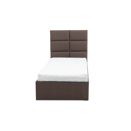 Čalouněná postel TORES s matrací rozměr 140x200 cm Kakao Bonelová matrace Signal-nabytek