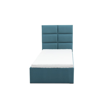 Čalouněná postel TORES s matrací rozměr 90x200 cm Tyrkysová Pěnová matrace Signal-nabytek