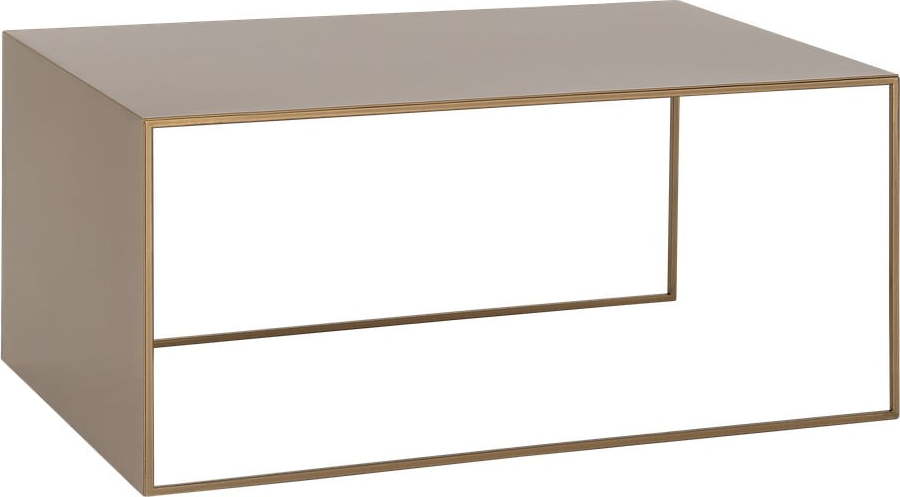 Konferenční stolek ve zlaté barvě Custom Form 2Wall Custom Form
