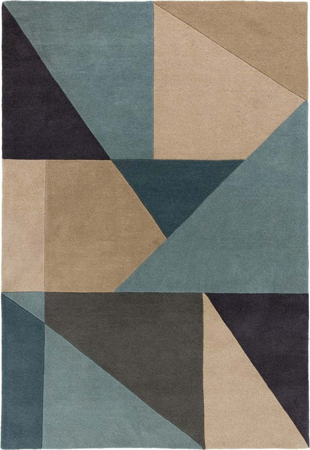 Modro-béžový vlněný koberec 230x160 cm Arlo Harper - Flair Rugs Flair Rugs