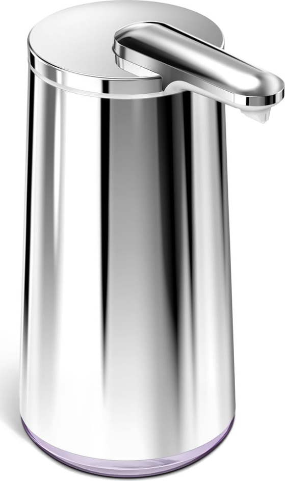 Automatický ocelový dávkovač mýdla ve stříbrné barvě 266 ml - simplehuman Simplehuman