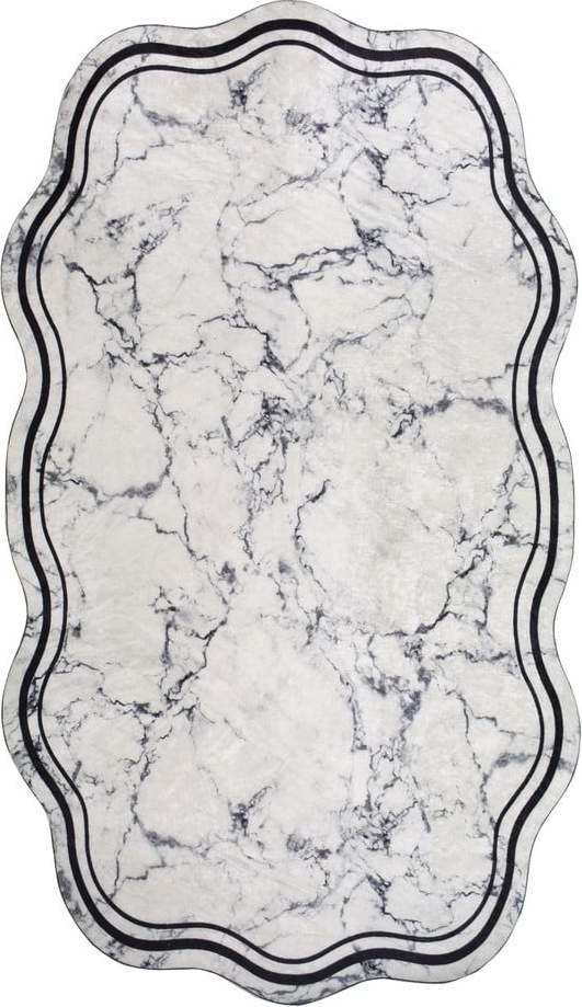 Bílý/šedý koberec běhoun 200x80 cm - Vitaus Vitaus