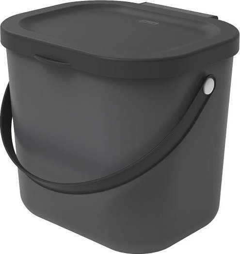 Černá nádoba na kompostovatelný odpad 6 l Albula - Rotho ROTHO