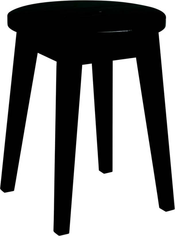 Černá nízká dubová stolička Rowico Frigg Rowico
