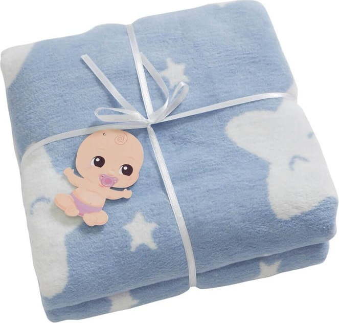 Modrá dětská deka 120x100 cm Star - Minimalist Cushion Covers Minimalist Cushion Covers