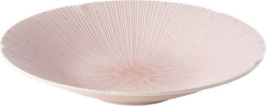 Růžový keramický talíř na těstoviny ø 24.5 cm ICE PINK - MIJ MIJ