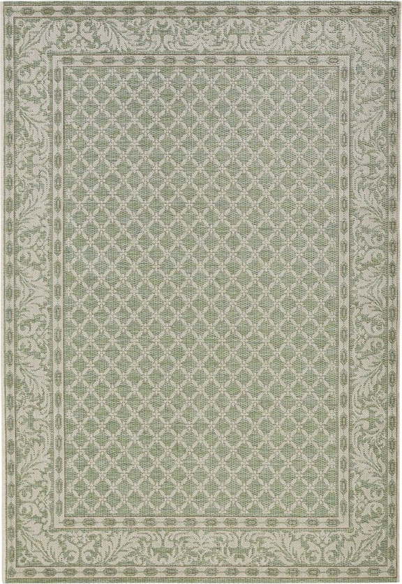 Zeleno-krémový venkovní koberec NORTHRUGS Royal