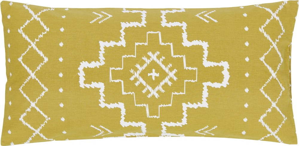 Žlutý dekorativní povlak na polštář z ranforce bavlny Westwing Collection