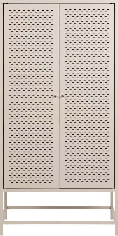 Béžová kovová šatní skříň 80x160 cm Newcastle - Actona Actona