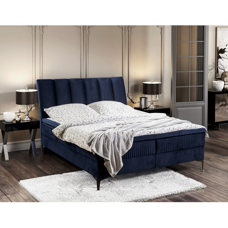 Čalouněná postel ALABAMA rozměr 180x200 cm Modrá KOLA