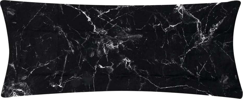 Černý dekorativní povlak na polštář z bavlněného perkálu Westwing Collection