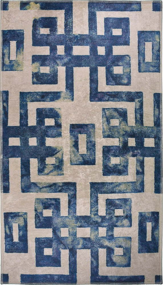 Modrý/béžový koberec 140x80 cm - Vitaus Vitaus