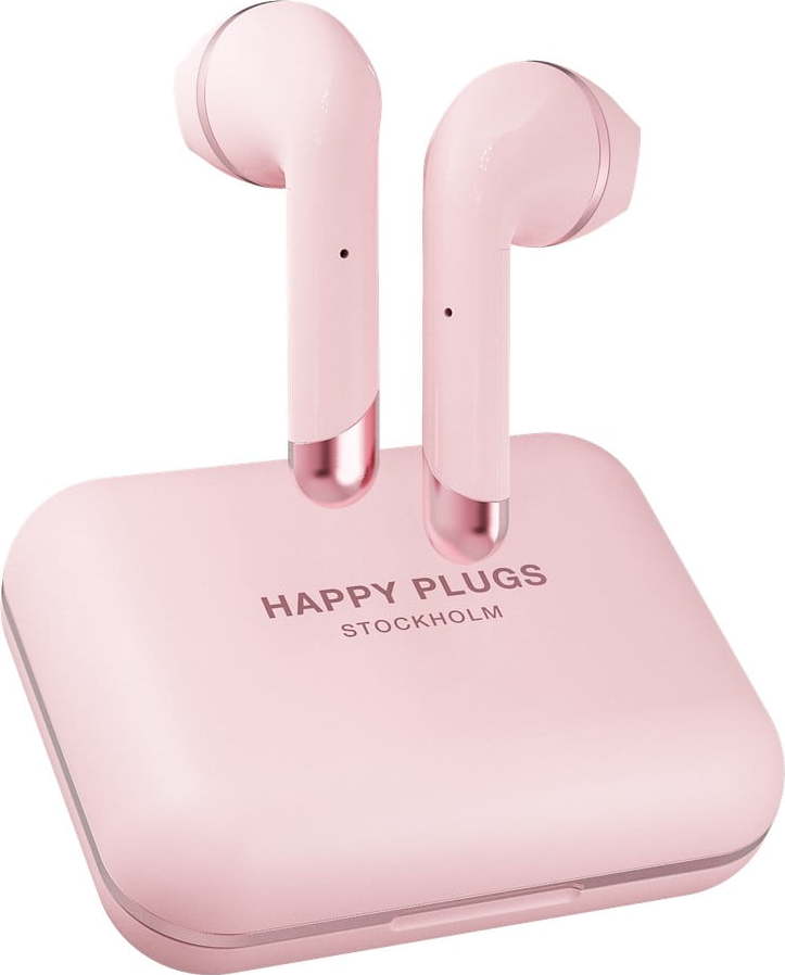 Růžová bezdrátová sluchátka Happy Plugs Air 1 Plus HAPPY PLUGS