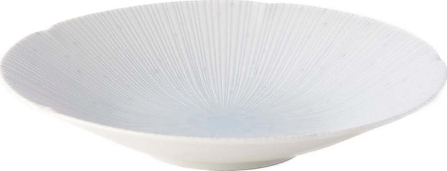 Světle modrý keramický talíř na těstoviny ø 24.5 cm ICE WHITE - MIJ MIJ