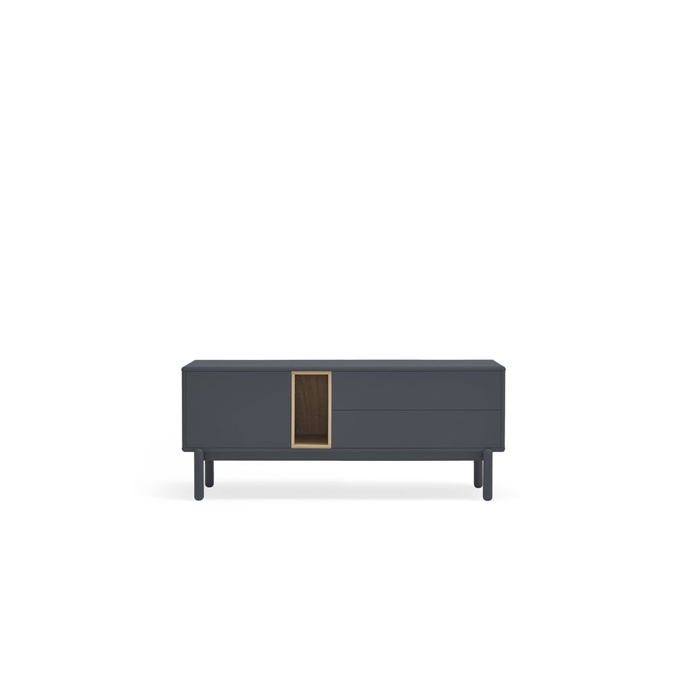 Tmavě šedý TV stolek 140x56 cm Corvo - Teulat Teulat