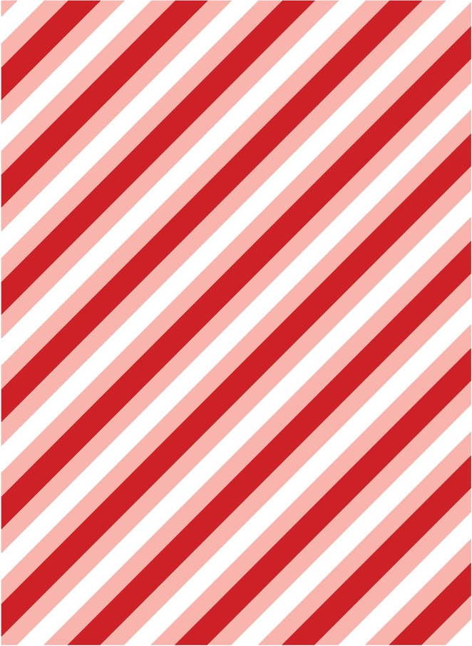 5 archů červeno-bílého balícího papíru eleanor stuart Candy Stripes