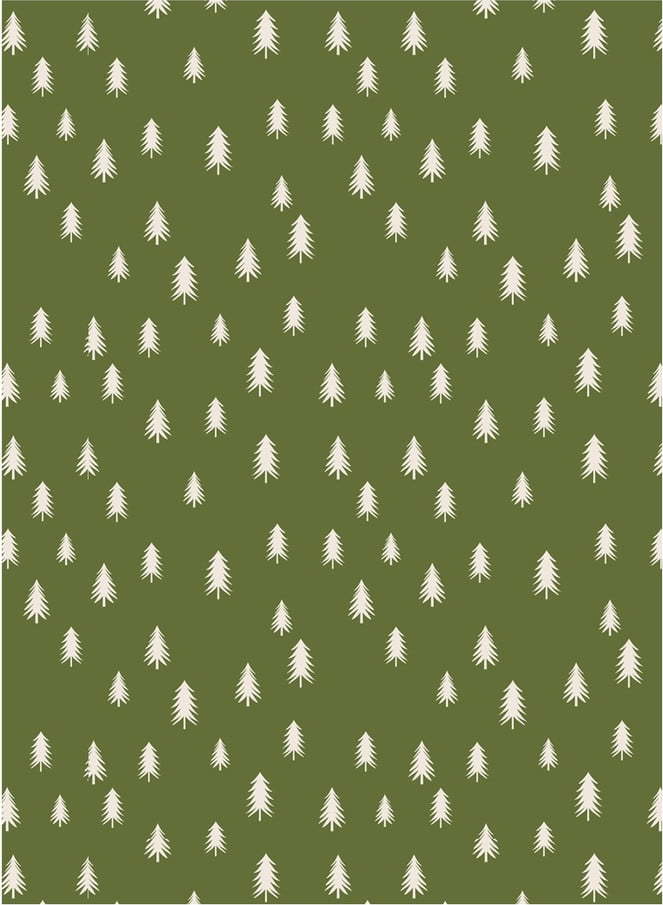 5 archů zeleného balícího papíru eleanor stuart Christmas Trees