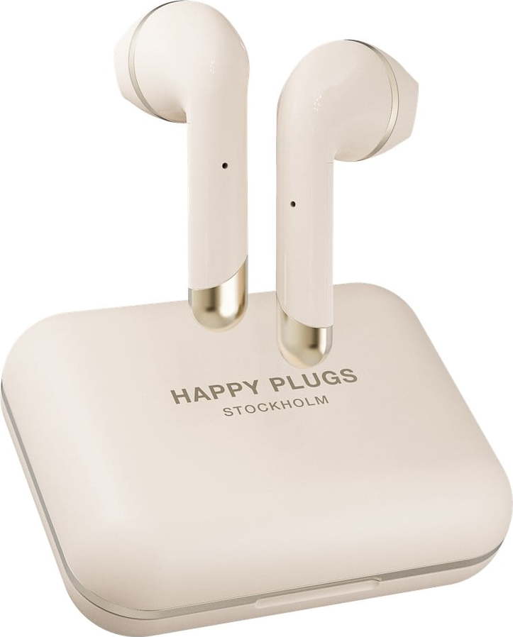 Béžová bezdrátová sluchátka Happy Plugs Air 1 Plus HAPPY PLUGS