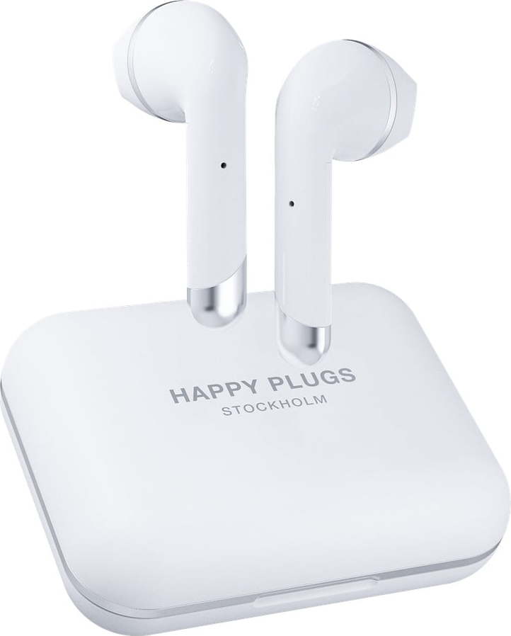Bílá bezdrátová sluchátka Happy Plugs Air 1 Plus HAPPY PLUGS