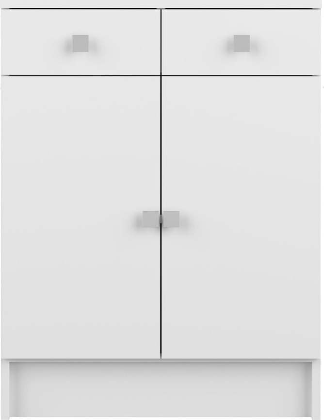 Bílá nízká koupelnová skříňka 60x82 cm Combi - TemaHome France TemaHome