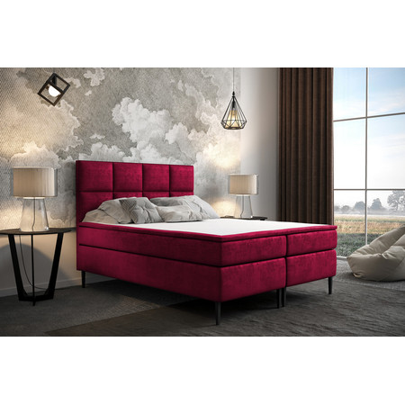 Čalouněná postel Aspen 140x200 cm Červená KOLA