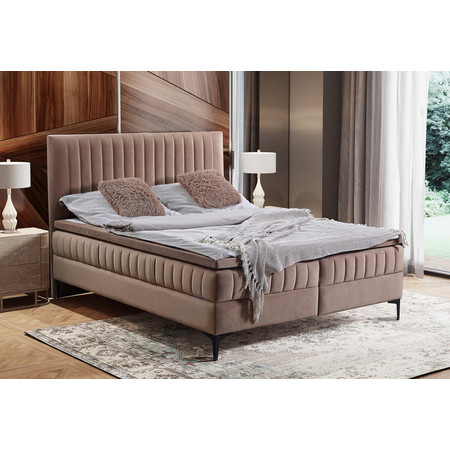 Čalouněná postel Dakota 120x200 cm Béžová KOLA