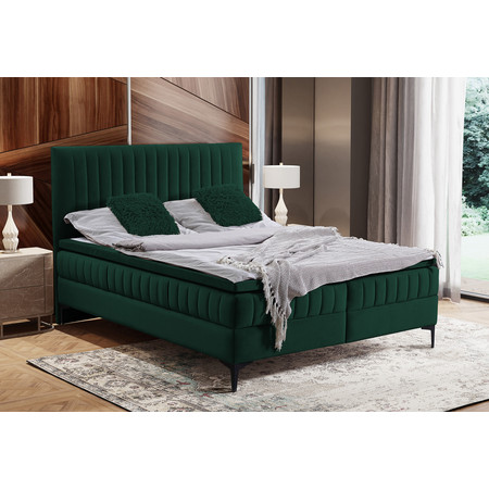 Čalouněná postel Dakota 140x200 cm Zelená KOLA