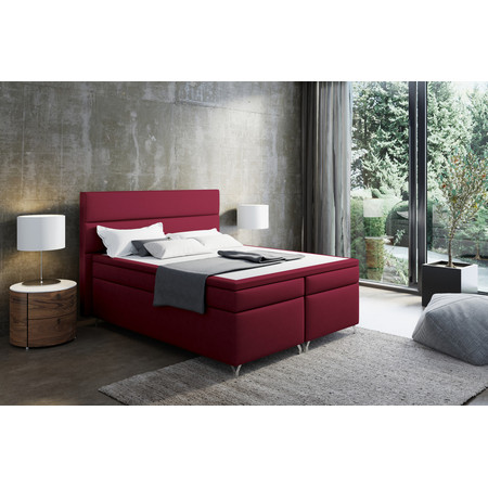 Čalouněná postel IMPERIA včetně úložného prostoru 160x200 Červená KOLA