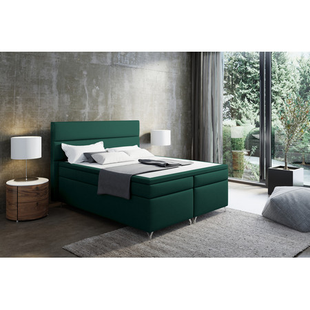 Čalouněná postel IMPERIA včetně úložného prostoru 160x200 Zelená KOLA