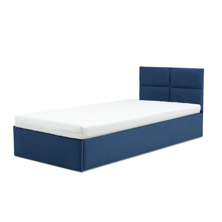 Čalouněná postel MONOS s pěnovou matrací rozměr 90x200 cm Granátová Signal-nabytek