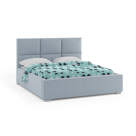 Čalouněná postel NOVATIC 140x200 cm Modrá KOLA