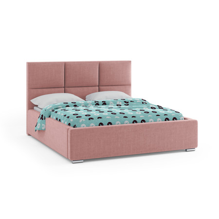 Čalouněná postel NOVATIC 160x200 cm Růžová KOLA