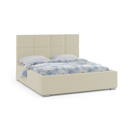 Čalouněná postel ONTARIO 140x200 cm Krémová KOLA