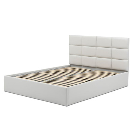 Čalouněná postel TORES II s pěnovou matrací rozměr 180x200 cm - Eko-kůže Bílá eko-kůže Signal-nabytek