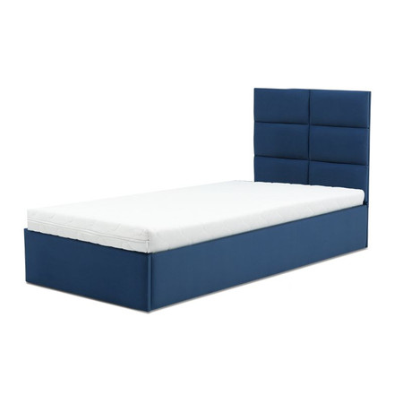 Čalouněná postel TORES s pěnovou matrací rozměr 90x200 cm Granátová Signal-nabytek