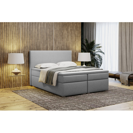 Čalouněná postel bez úložného prostoru VIERA 160x200 Světle šedá KOLA