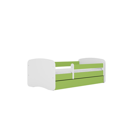 Dětská postel bez úložného prostoru Babydream 80x160 cm Bílá + zelená Pěnová matrace Signal-nabytek
