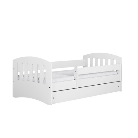 Dětská postel bez úložného prostoru Classic 80x140 cm Pěnová matrace Bílá Signal-nabytek