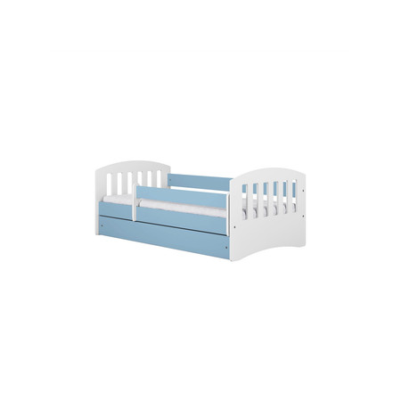 Dětská postel bez úložného prostoru Classic 80x160 cm Bílá + modrá Bez matrace Signal-nabytek