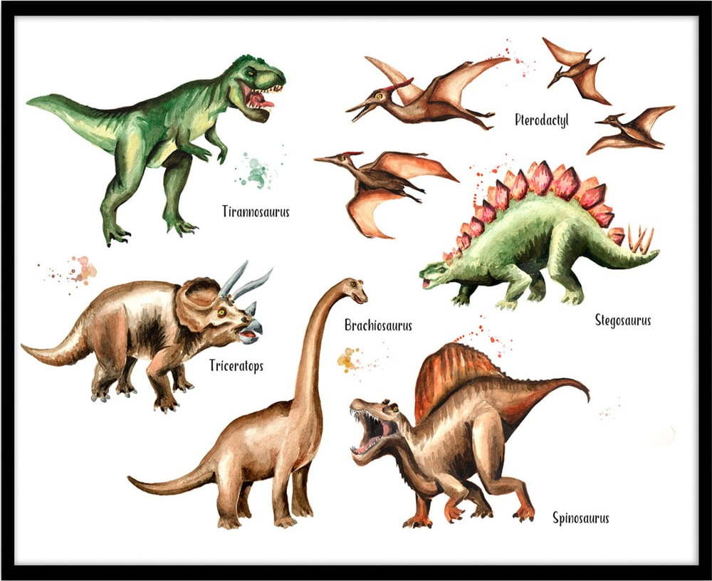 Dětský plakát Styler Artbox Dinosaur
