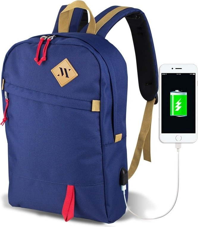 Modrý batoh s USB portem My Valice FREEDOM Smart Bag Myvalice