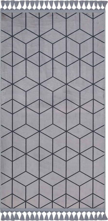 Šedý pratelný koberec 120x80 cm - Vitaus Vitaus